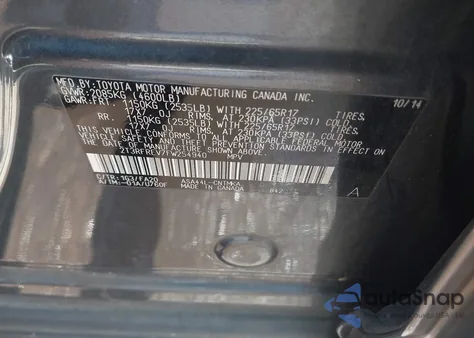 2015 Toyota Rav4 Xle из США, поврежденный, VIN 2T3RFREV7FW254940